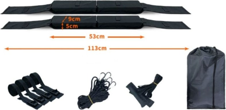 Autodachträger, Anti-Rutsch-Dachträger aus Schaumstoff, multifunktionaler, wasserdichter Gepäckträger, inklusive Aufbewa...