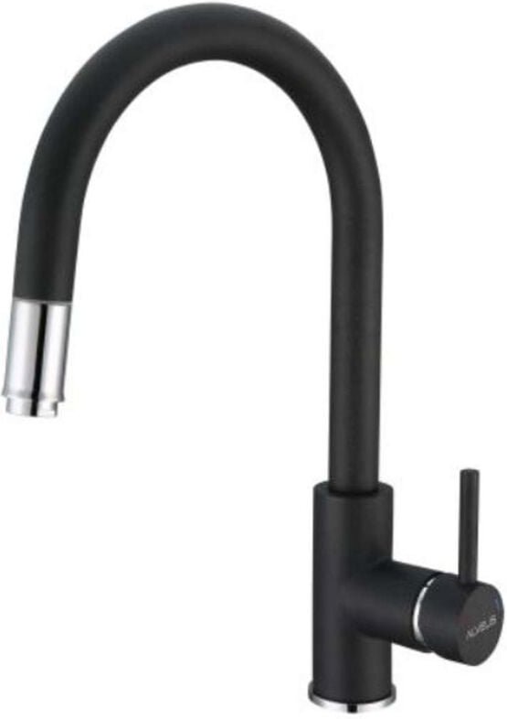 Alveus - Delos - Spültisch-Einhebelmischer mit ausziehbarem Auslauf, carbon 1129022