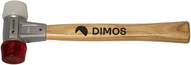 Gummihammer ø 30 mm mit zwei Spitzen Dimos 18554-30