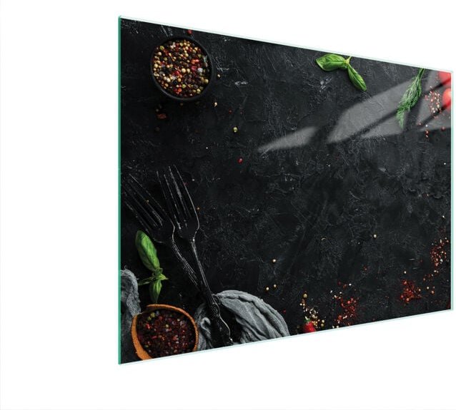 Glasschneidebrett 40x30 schiefer