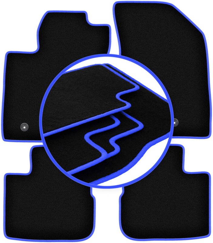 CARLUX-BLUE Autofußmatten für: Fiat Tipo II Schrägheck (2015-)