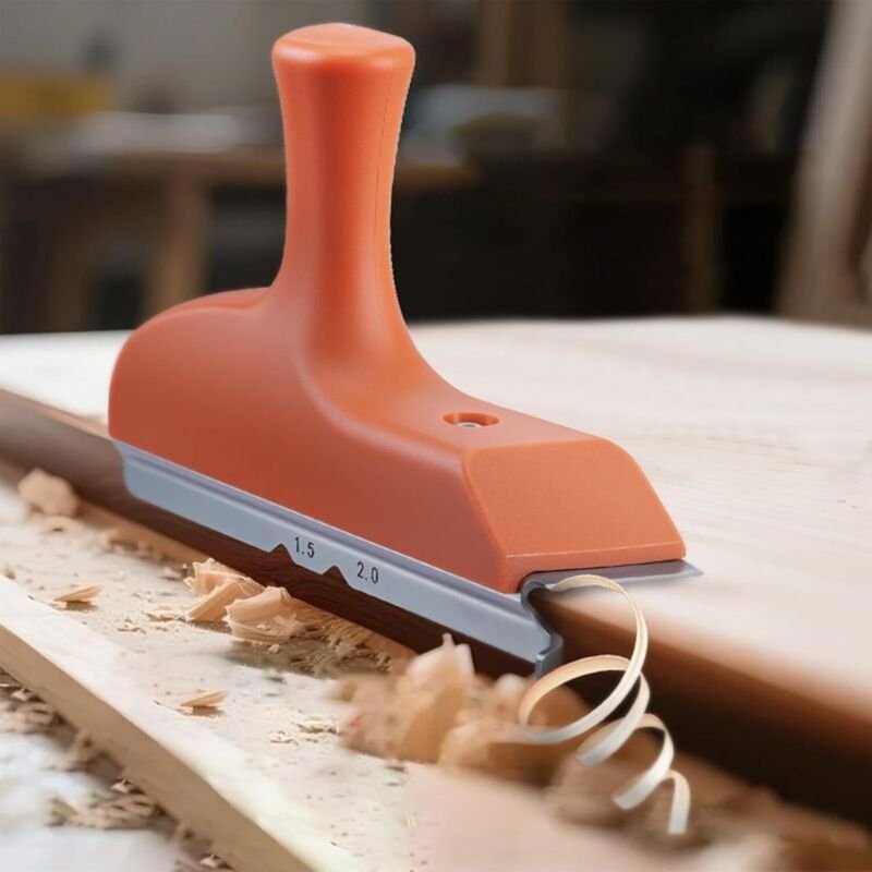 Kantenschneider – Manueller Kantenhobel zum Entgraten, Handwerkzeug für Holz mit abgewinkelter Klinge für gerade und geb...