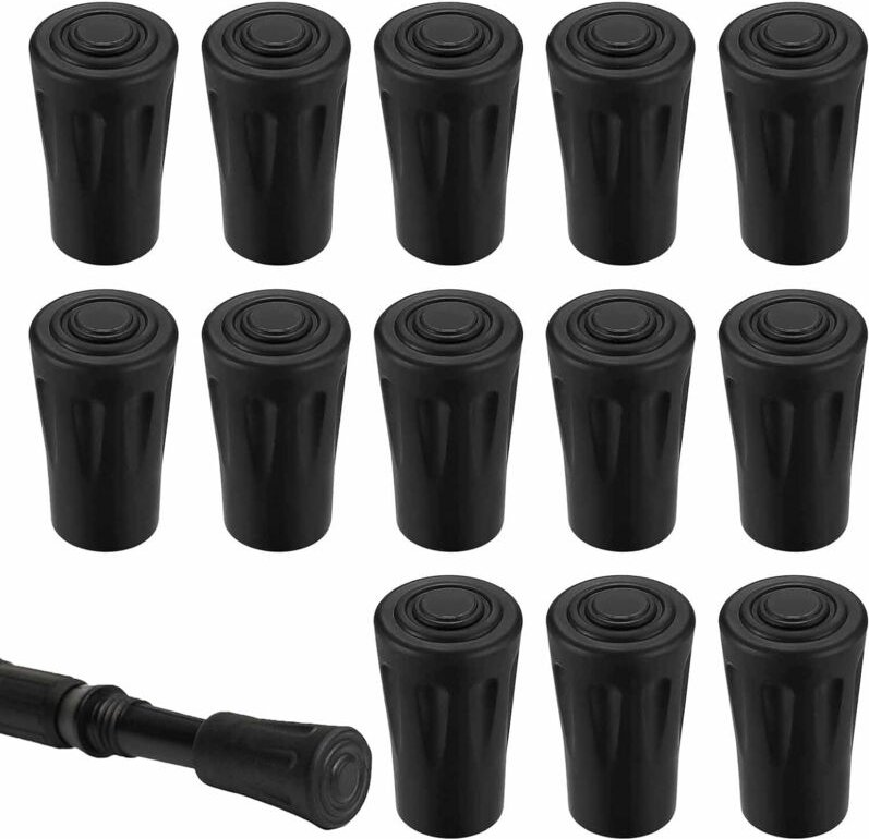 8 Stück Nordic Walking Gummipuffer Set, Mit Grobem Profil Für Leki Und Andere Wanderstöcke Ideal Für Asphalt Kies Und Be...