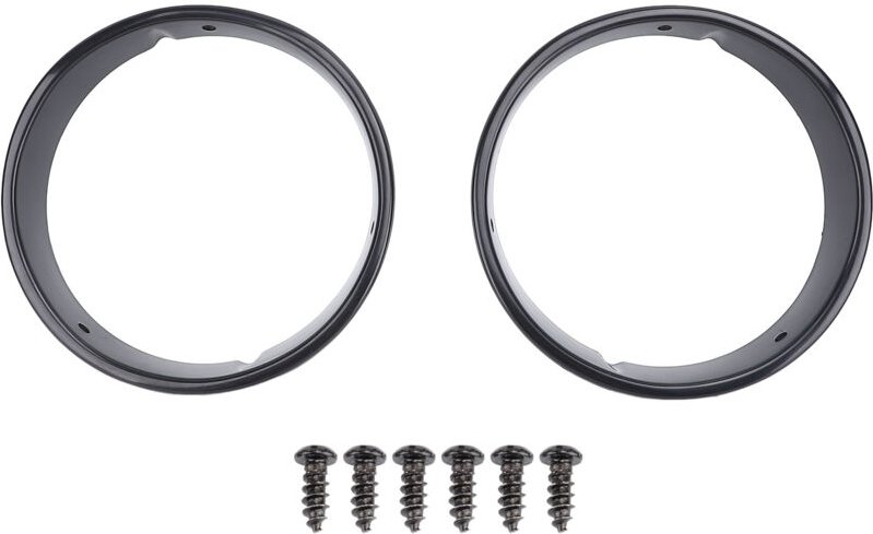 Zoternen - Stück Scheinwerferabdeckung, schwarze dekorative Scheinwerferverkleidung, kratzfeste Abdeckung für tj 1997–20...