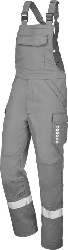 Trägerhose Severny Grau Stahl S