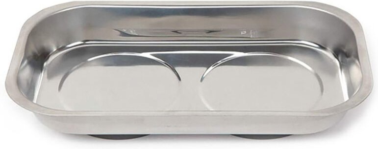 Magnetisches rechteckiges Metalltablett 23 x 13 cm