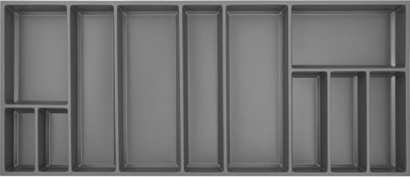 Agoform - Besteckeinsatz Sky 550/120 Besteckkasten aus Kunststoff schiefergrau genarbt