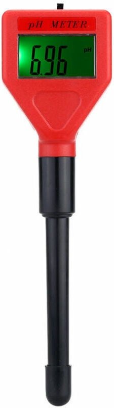 Ahlsen Tragbarer wasserdichter PH-Teststift mit Lichtanzeige, schnell messendes PH-Messgerät für den Innenbereich