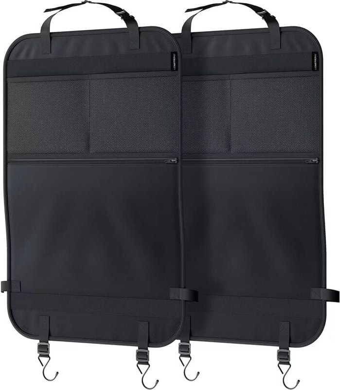 Organisateur de voiture – Protecteurs de siège de voiture – Trittmatten – pour siège auto avec grande poche – 2 Stück - ...