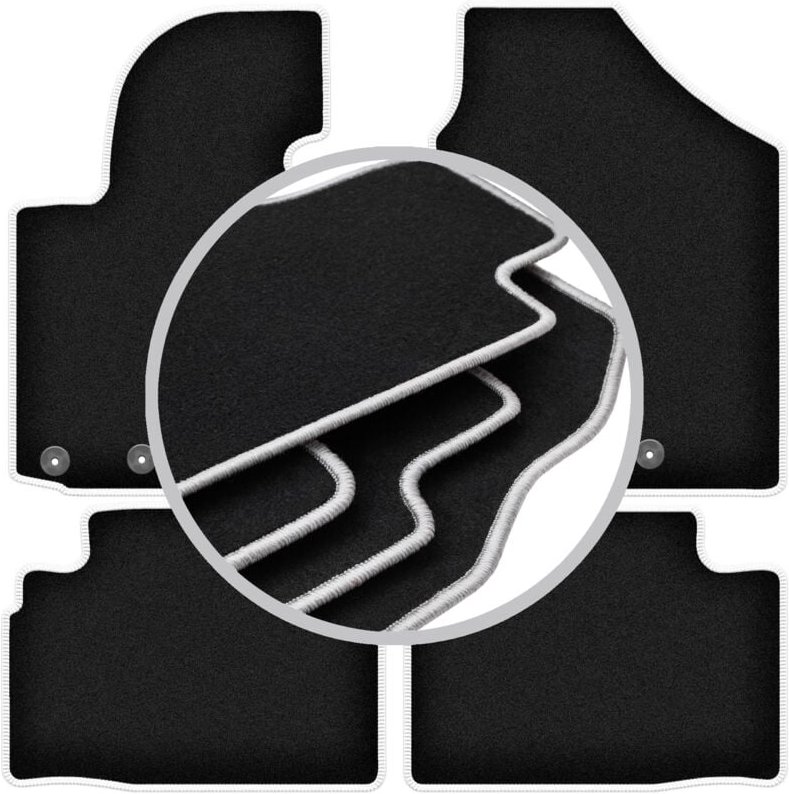 CARLUX-SILVER Autofußmatten für: Hyundai Tucson II SUV (2009-2015)