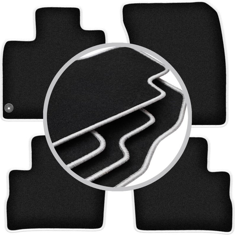 CARLUX-SILVER Autofußmatten für: Nissan Qashqai III mHEV SUV (2021-)