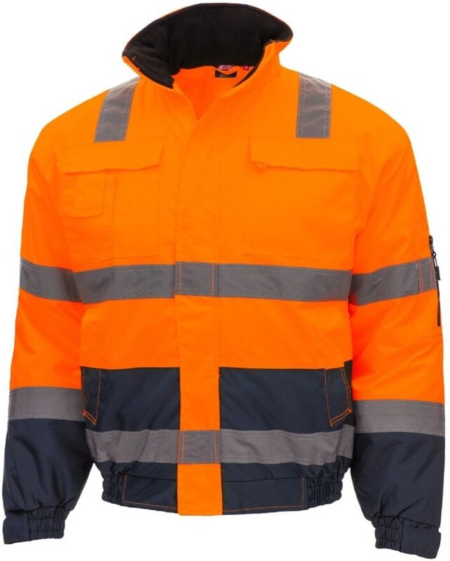 Motion tex viz Warnschutz- Pilotjacke orange/blau Mod. 7142 Gr. m - Nitras