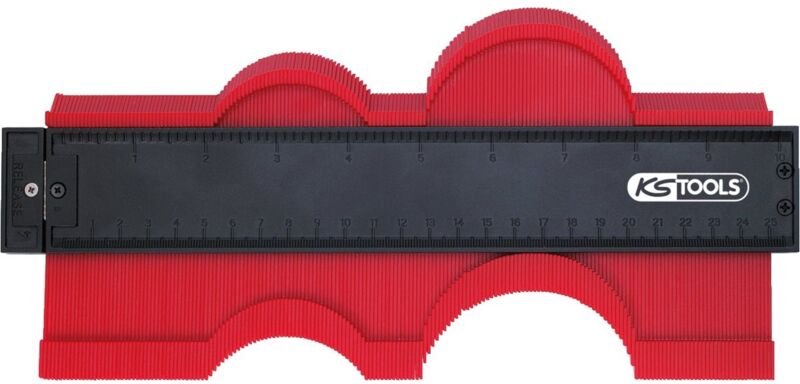Ks Tools Konturen-Lehre, Kunststoff, 250 mm lang