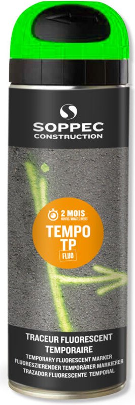 SOPPEC Baustellen-Plotter-Farbspray neongrün temporär 2-8 Wochen 141618