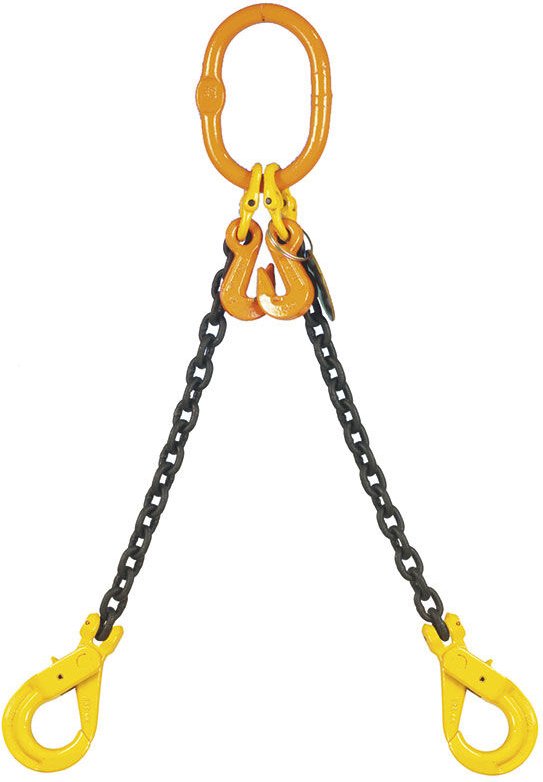 Fervi - Kettenzugstangenanhanger 2-armig 10 mm - 4000 mm - 4250 kg pdc2/10/4