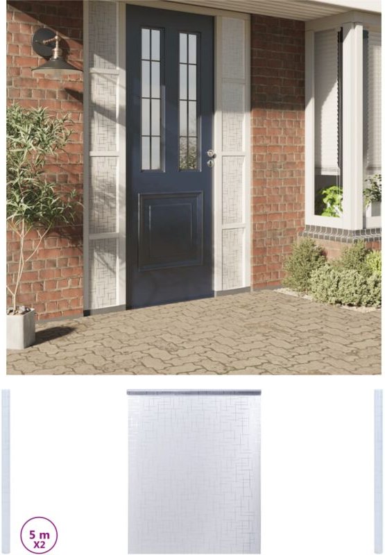 The Living Store - Fensterfolien 2 Stk. Matt Sternen-Muster pvc - Fensterfolie - Transparent