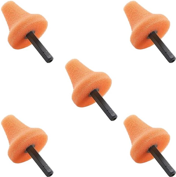 Flex - Polierschwamm pk-o Orange 35 hex 5 Stück, Kegelform 517.828