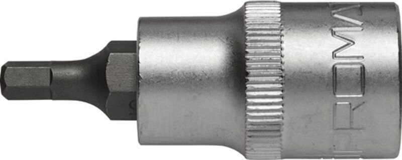Promat - Steckschlüsseleinsatz 1/2 Zoll Innen-6-kant Schlüsselweite 5 mm Länge 5