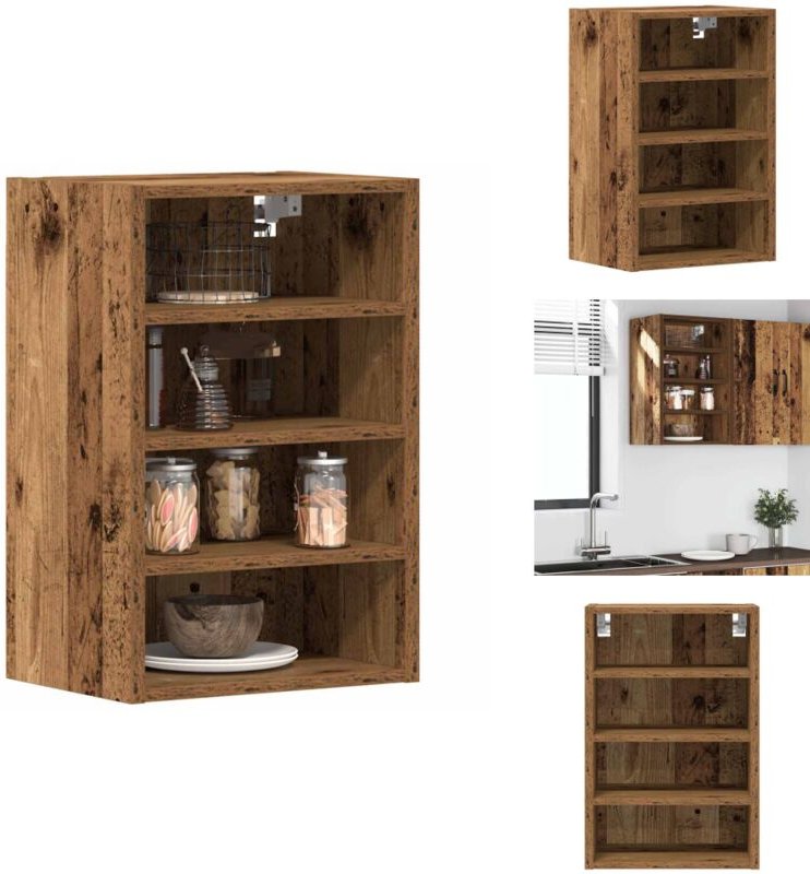 Hängeschrank Altholz-Optik 40x29,5x60 cm Holzwerkstoff - Hängeschrank - Hängeschränke - Küchenschrank - Aufbewahrungssch...