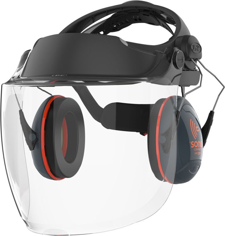 Gesichtsschutz-Set aus Polycarbonat KN EVOGuard C2 Industrie