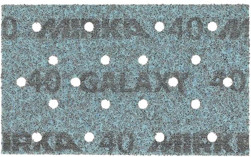 Mirka Galaxy 81 mm x 133 mm Grip Multifit Schleifstreifen P80 - P320, 50 Stück, Körnung: K80 Körnung, Packungsinhalt: 50...