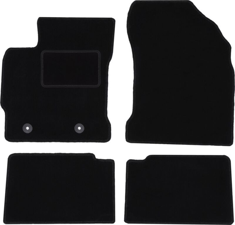 Schwarze Veloursmatten für: Toyota Auris II Schrägheck, Kombi (2012-2018)