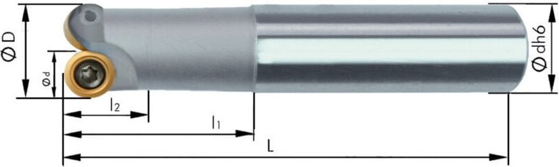 Kopierfräser zylindrisch D15mm Z2 110mm lang für RD.0702 Format
