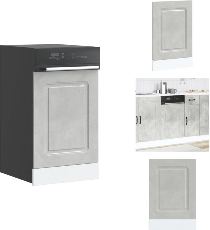 Geschirrspülerblende Kalmar Betongrau 45x1,5x67cm Holzwerkstoff - Geschirrspülerblende - Geschirrspülerblenden - Geschir...