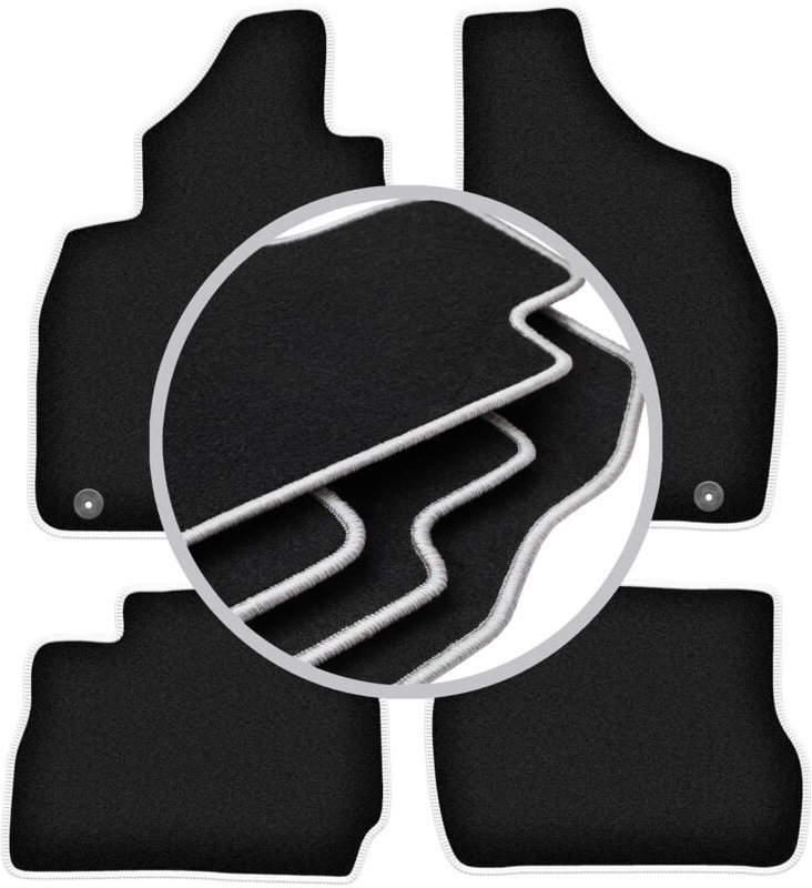 CARLUX-SILVER Autofußmatten für: Mitsubishi Pajero Pinin SUV (1999-2006)