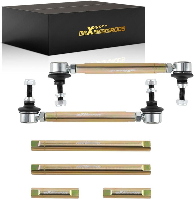 Maxpeedingrods - 2 Koppelstangen Verstellbar Gekürzt Vordere for Bmw E46 E81 E87 E90 E91 E92 M3