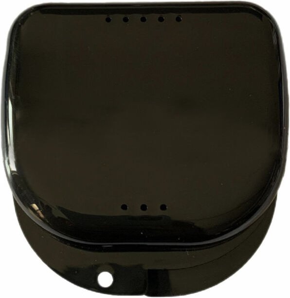 BEBUSINGOTO Retainer-Etui mit Entlüftungslöchern, 6-teiliges Prothesen-Etui, fest verschließbares kieferorthopädisches M...