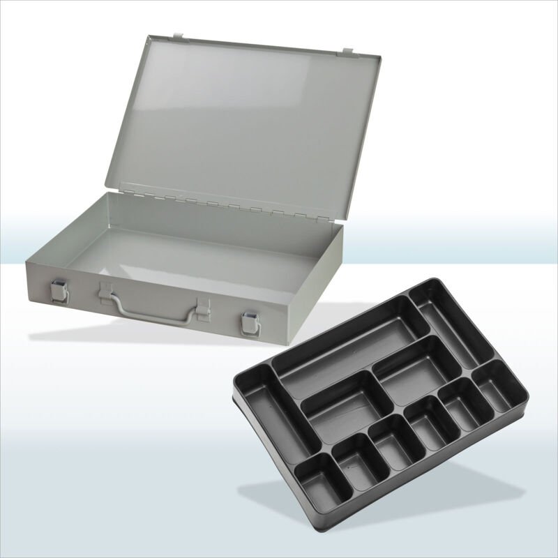 ADB Stahlblechkästen mit Spannverschluss - 11-fach - RAL 7035