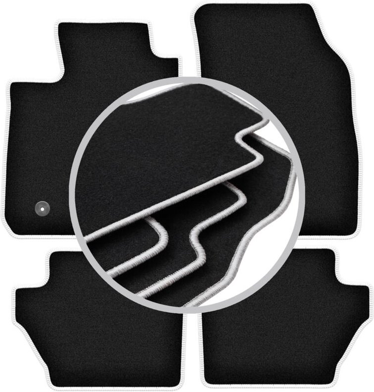 CARLUX-SILVER Autofußmatten für: Ford EcoSport MK2 FL Crossover (2017-)