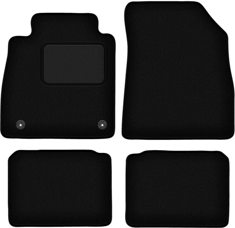 Schwarze Veloursmatten für: Nissan Micra K14 Fließheck (2017-)