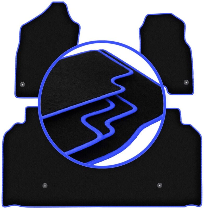 CARLUX-BLUE Auto-Fußmatten für: Dodge RAM 1500 lang (2019)