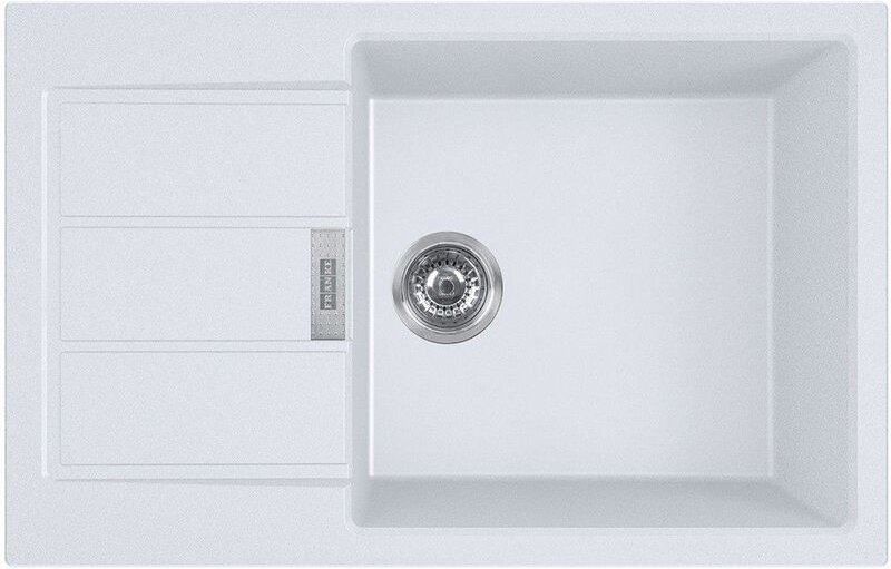 Franke - Sirius 2.0 - Tectonite-Spüle S2D 611-78 xl, 78x50 cm, Weiß 143.0617.615
