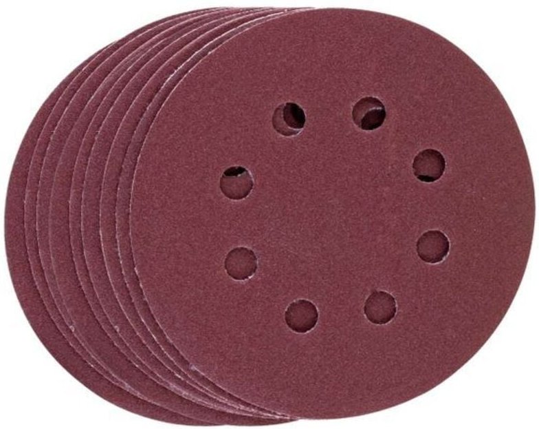 9-tlg. Schleifpapierset ø 125mm jeweils 3x Körnung 80, 120, 240 - Scheppach