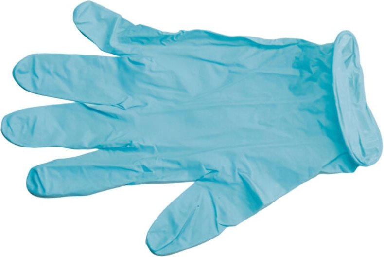 Einweg-Nitrilhandschuh Maurer Größe 8 l, Packung mit 100 Stück.