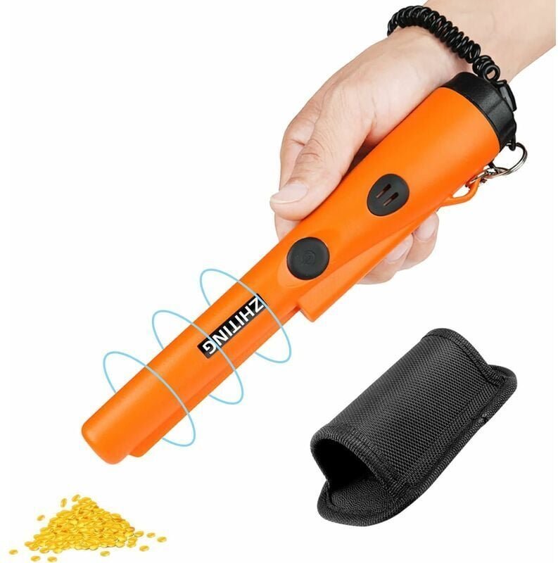 Tragbarer, wasserdichter Metalldetektor, LED-Anzeigen und Vibration für die Schatzsuche