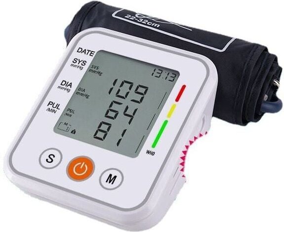 Elektronisches Blutdruckmessgerät für zu Hause, Englisches Armmessgerät, Blutdruckmessgerät