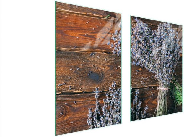 GLASSCHUTZPLATTE FÜR KÜCHE 65x52 LAVENDEL