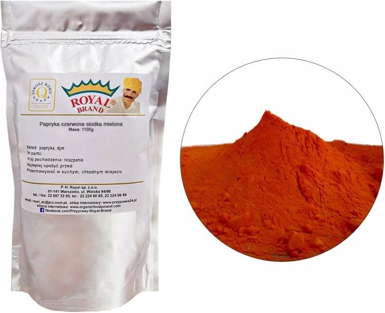 Süßes gemahlenes Paprikapulver 1,1 kg Packung HoReCa Für Profis