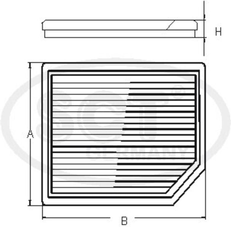 Innenraumfilter Sa1166 Sct