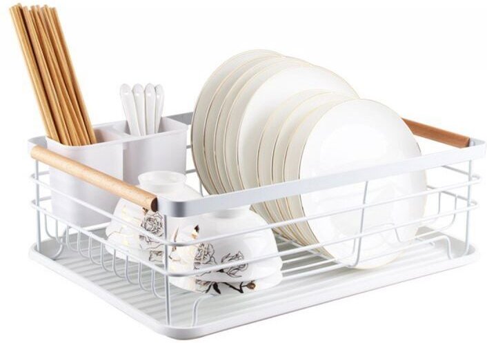 Geschirrtrockner mit Abtropffläche und Tablett E-8057