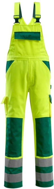 Mascot SAFE COMPETE Warnlatzhose mit Knietaschen Barras Gr. 90C46 gelb/grün