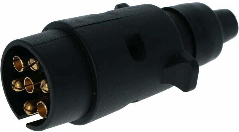 Stecker - 7-polig - Schwarz - Ymyny