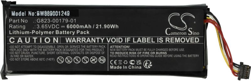 Vhbw - Akku Ersatz für Google Nest G823-00179-01 für Türsprechanlage, Video-Türklingel (6000 mAh, 3,65 v, Li-Polymer)