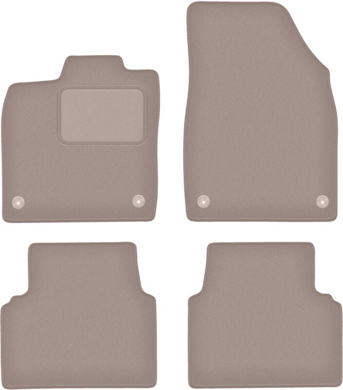 Beige Velours-Fußmatten für: Volkswagen ID.3 Schrägheck (2019-)