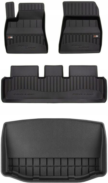 SET 3D Gummimatten Tesla Model 3 Sedan ab 2017-d tb