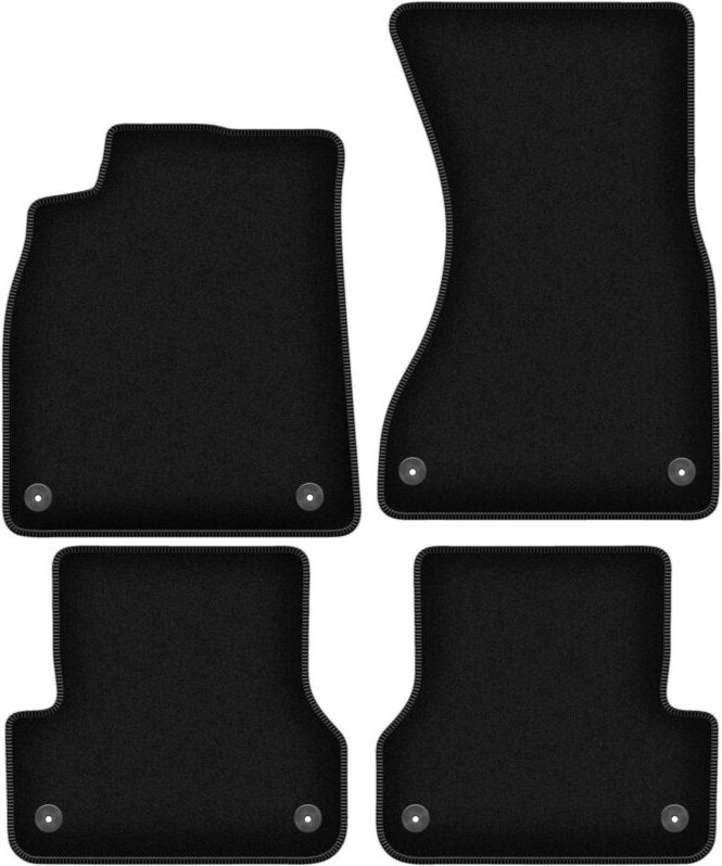 BASIC schwarze Veloursmatten für: Audi A7 Coupé, Sportback (2011-)